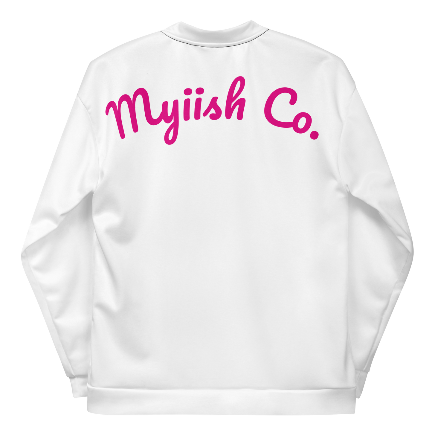 Women Myiish Bomber Jacket (Pink Letters)