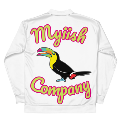 Women Myiish Bomber Jacket (Pink Outline)