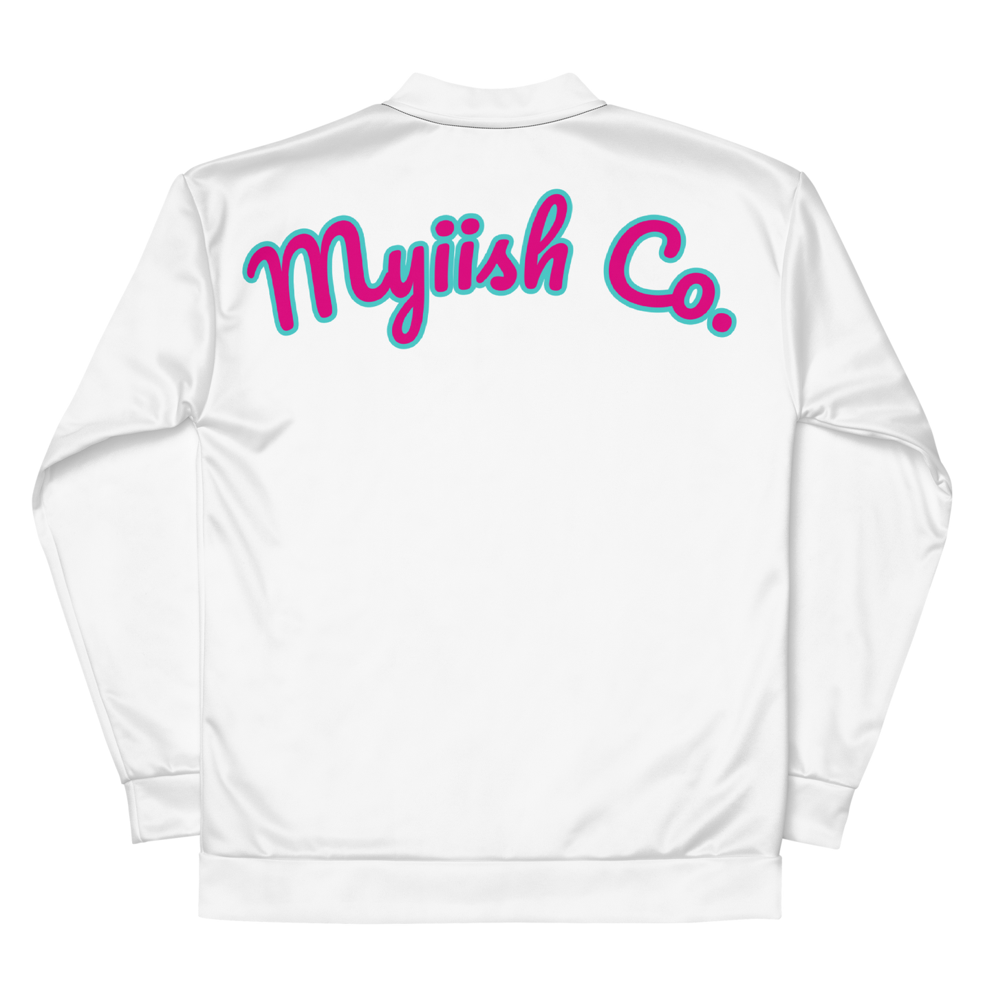 Women Myiish Bomber Jacket (Blue Outline)