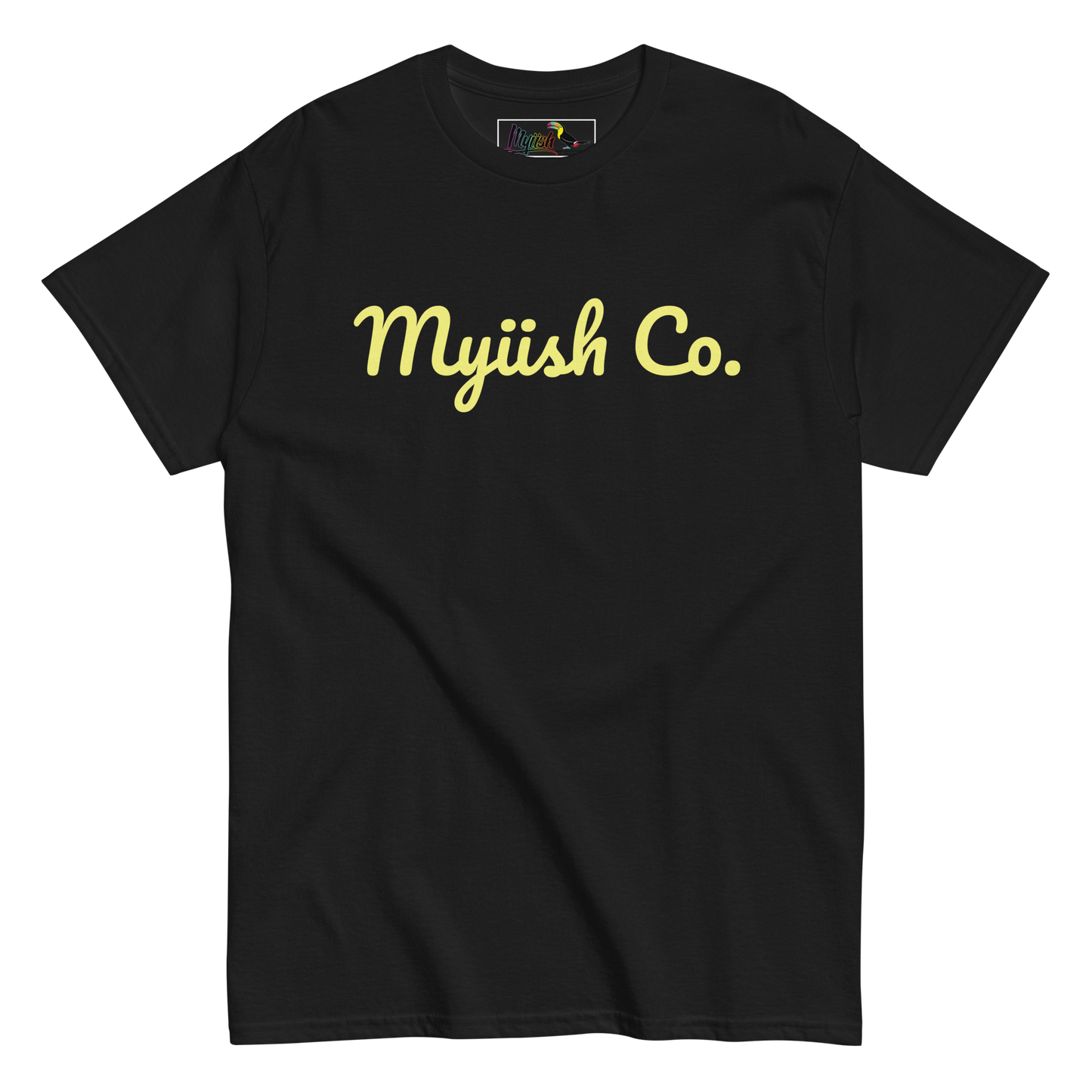 Women Myiish Co. Classic Color Tee (Yellow Letters)