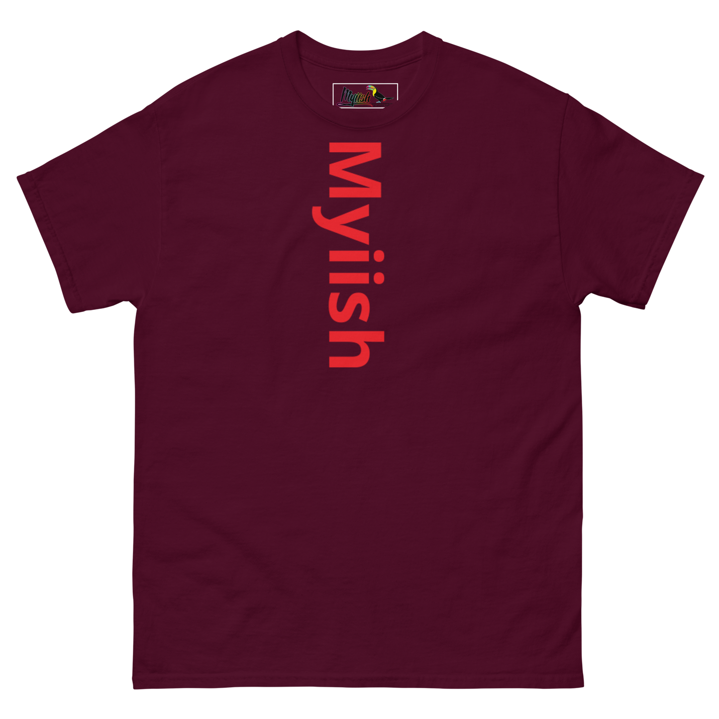 Women Myiish Logo Classic Color Tee (Red Letters)