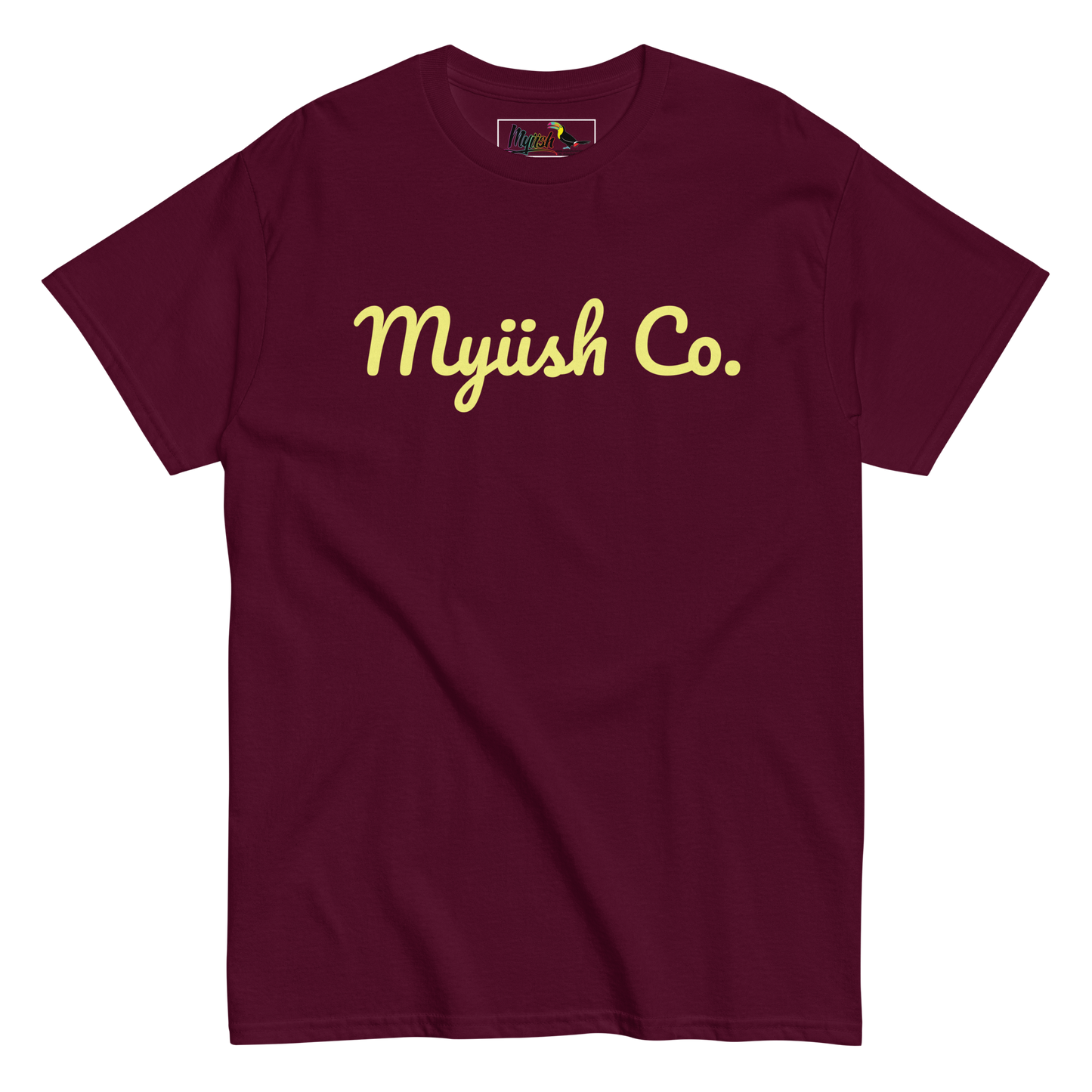 Women Myiish Co. Classic Color Tee (Yellow Letters)