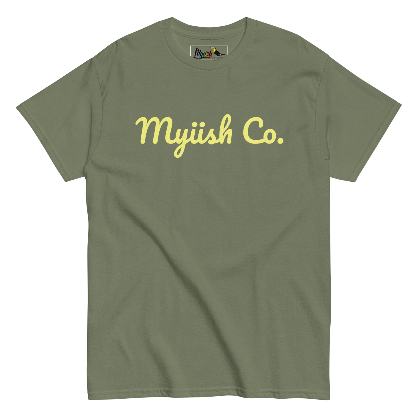 Women Myiish Co. Classic Color Tee (Yellow Letters)