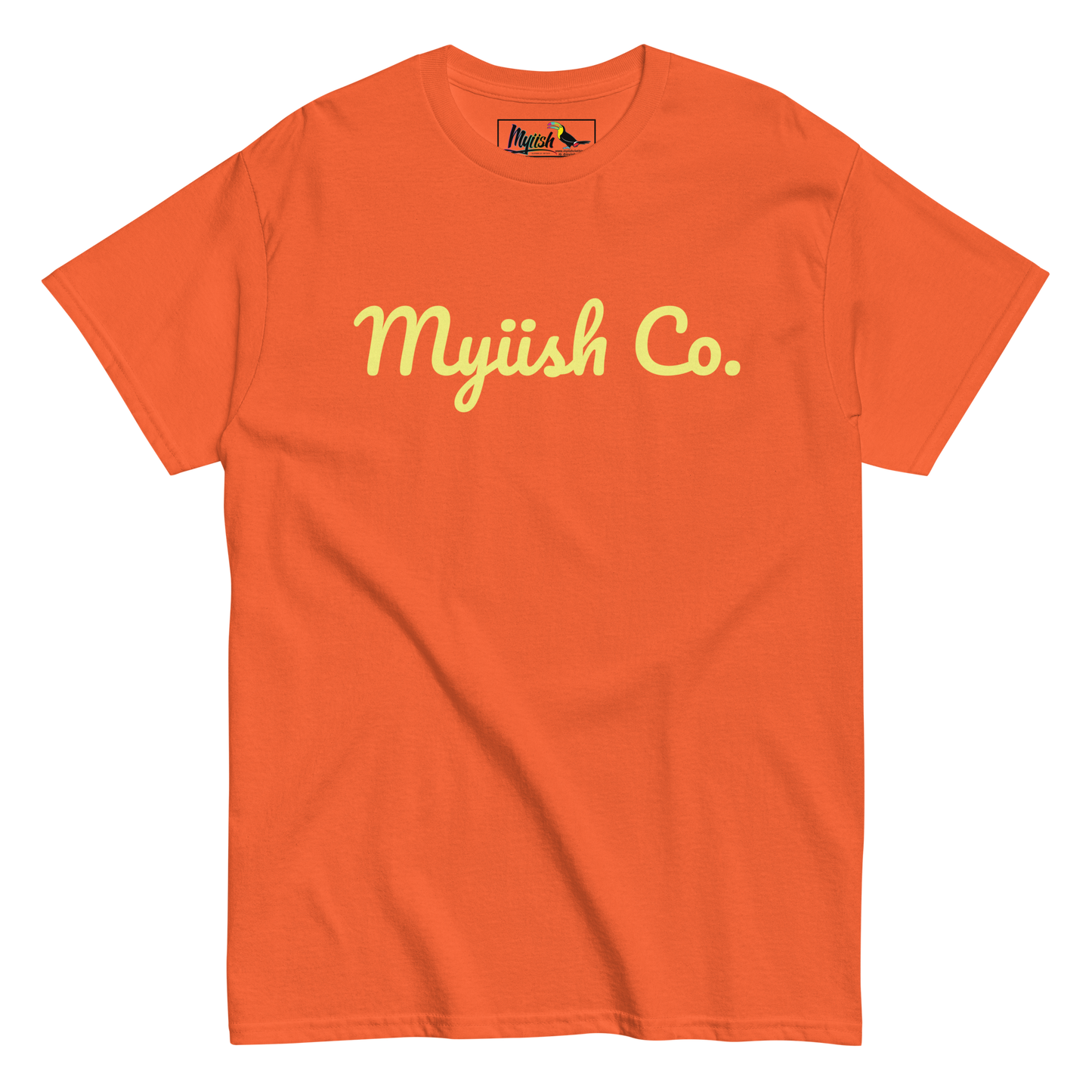 Women Myiish Co. Classic Color Tee (Yellow Letters)