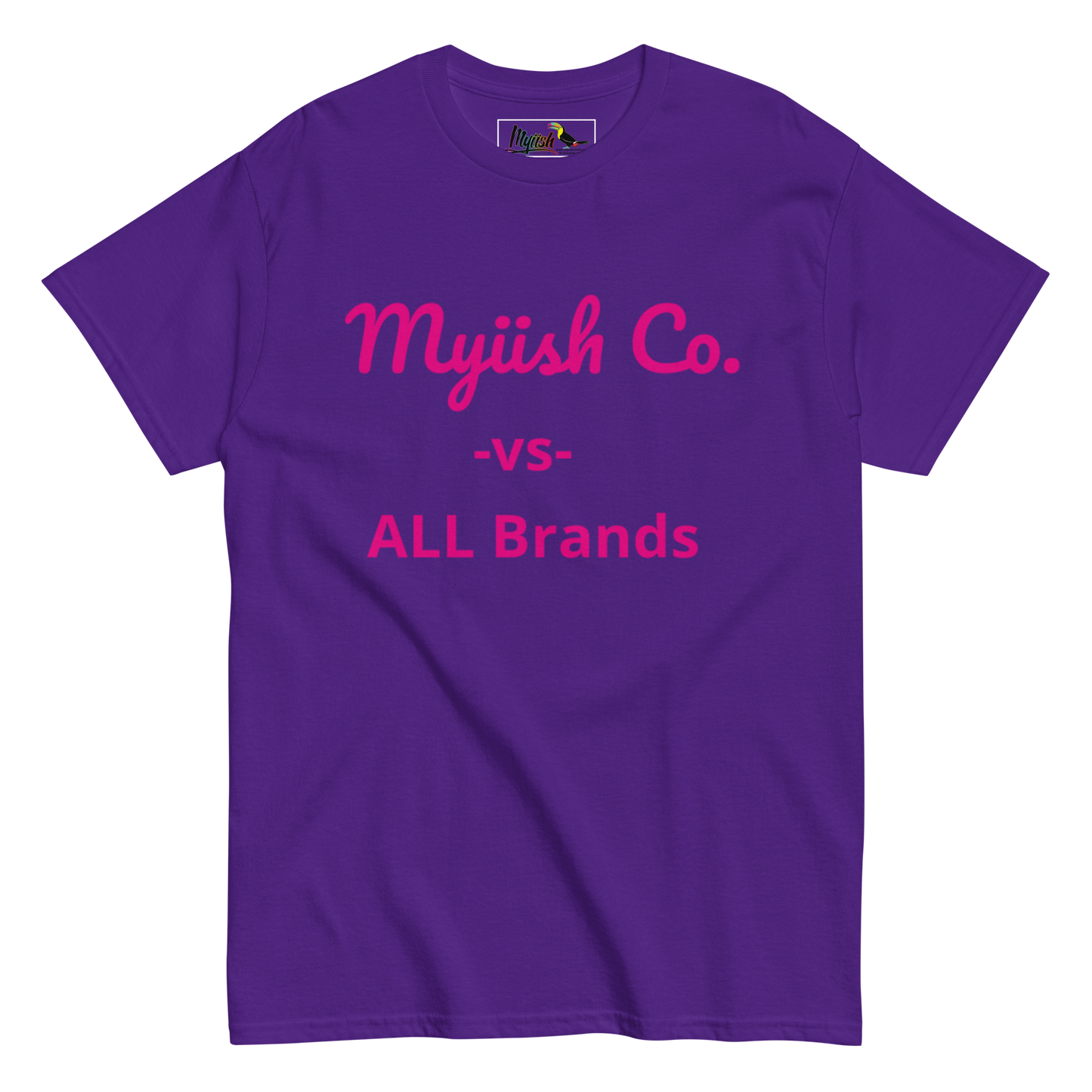 Women Myiish -vs- ALL Classic Color Tee (Pink Letters)