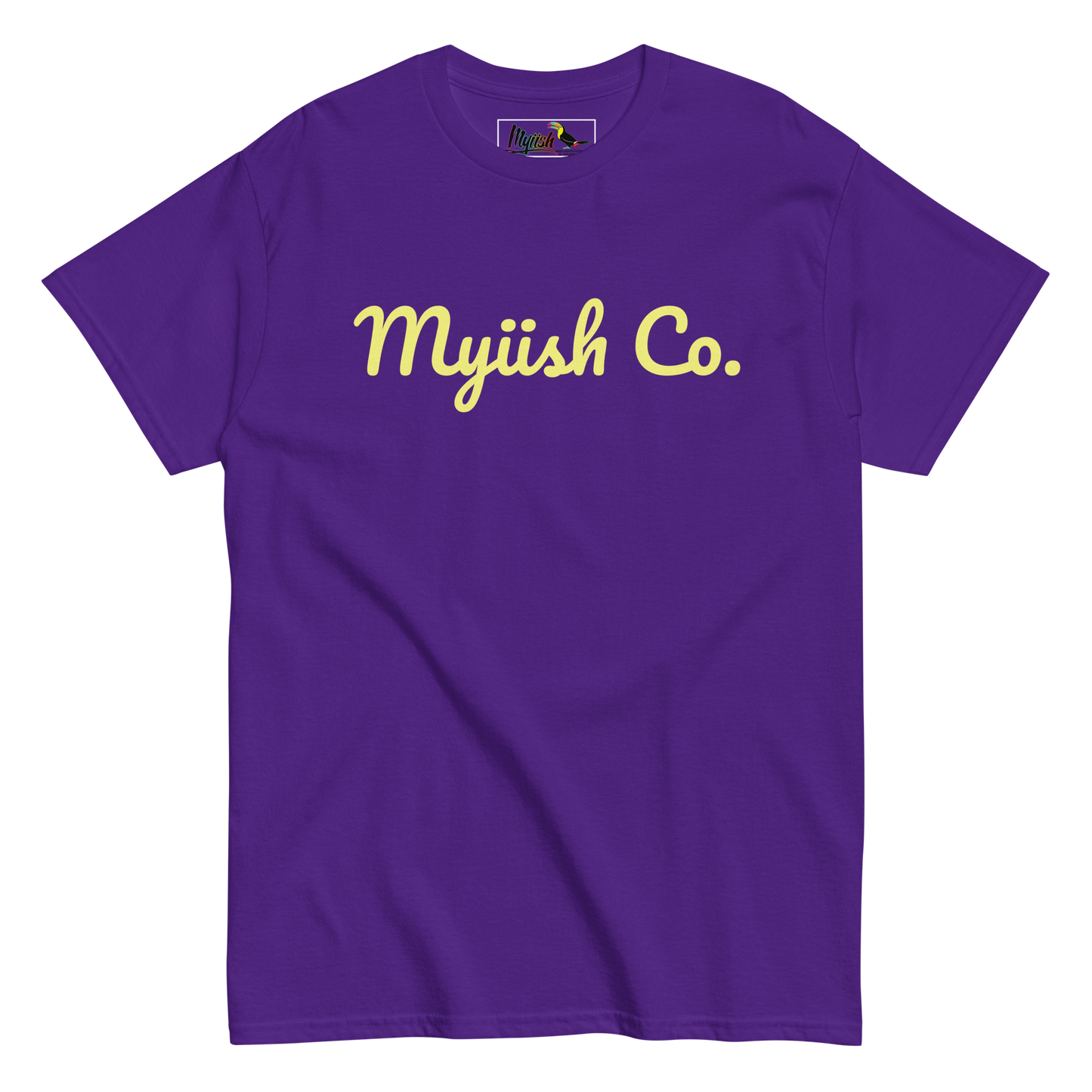 Women Myiish Co. Classic Color Tee (Yellow Letters)