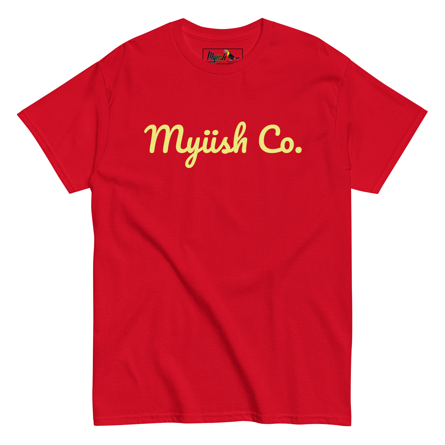 Women Myiish Co. Classic Color Tee (Yellow Letters)