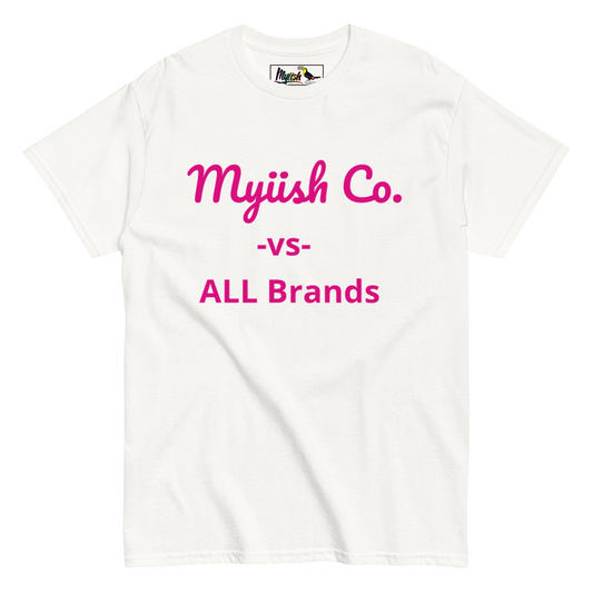 Women Myiish -vs- ALL Classic Color Tee (Pink Letters)