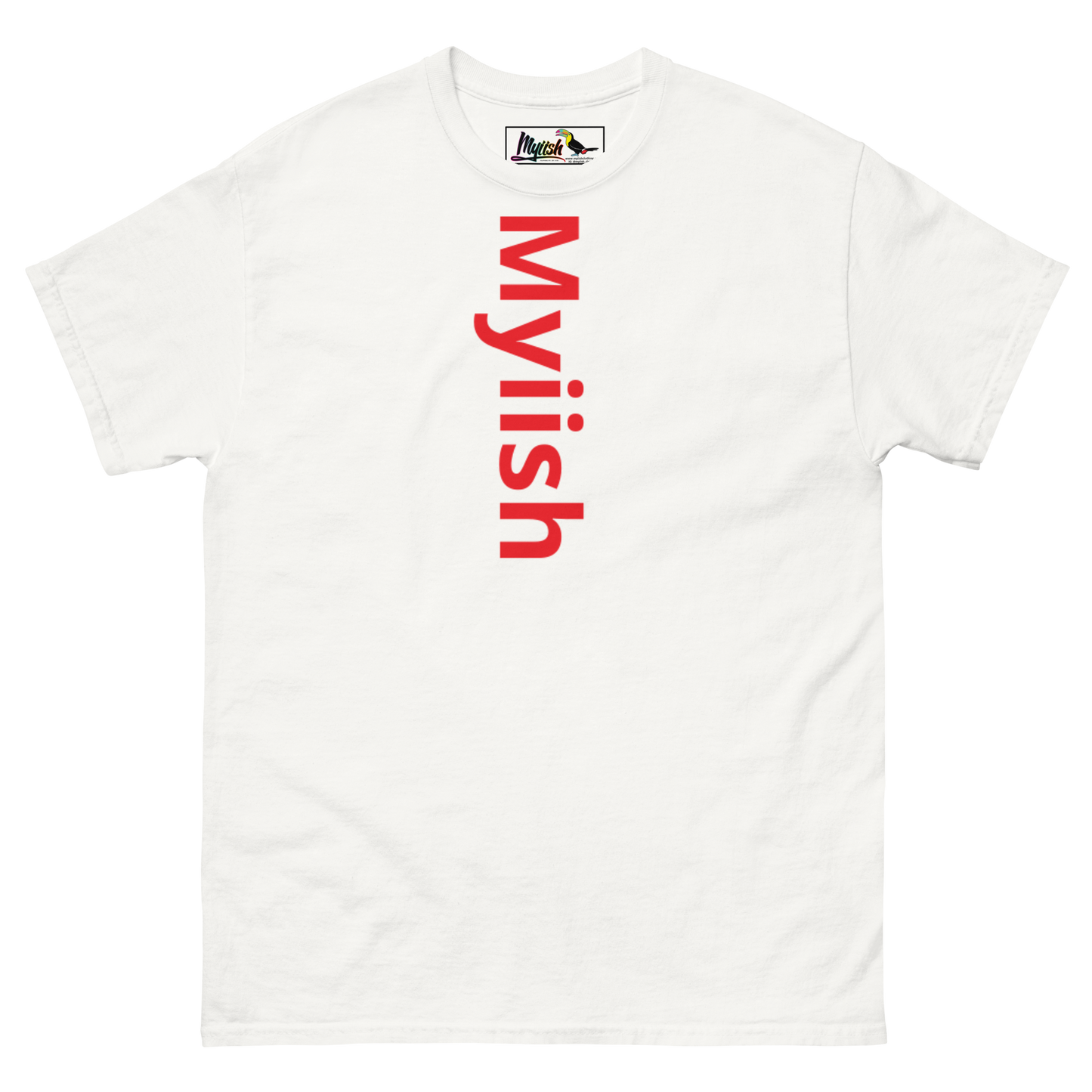 Women Myiish Logo Classic Color Tee (Red Letters)