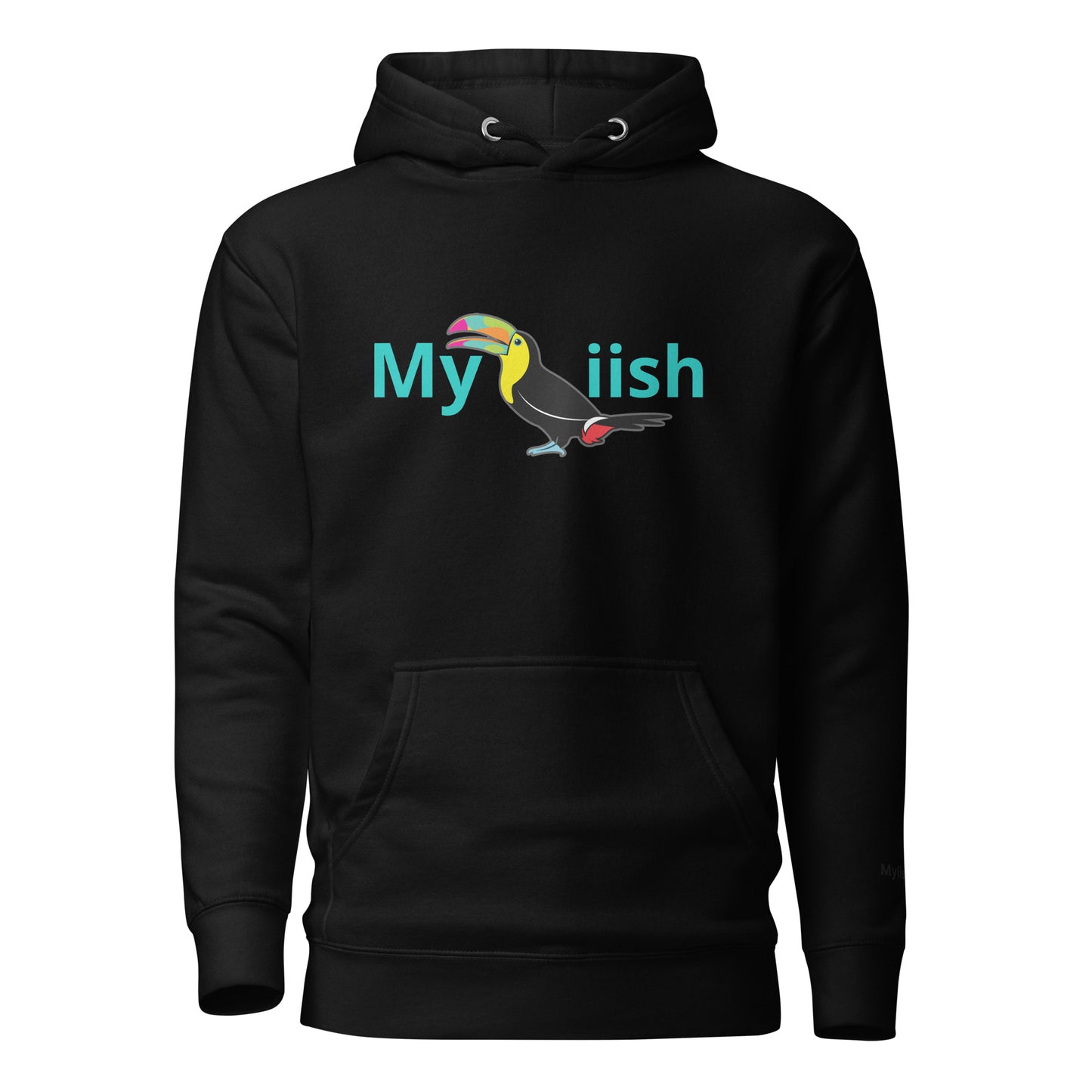 Myiish Toucan Hoodie (Aqua Letters)