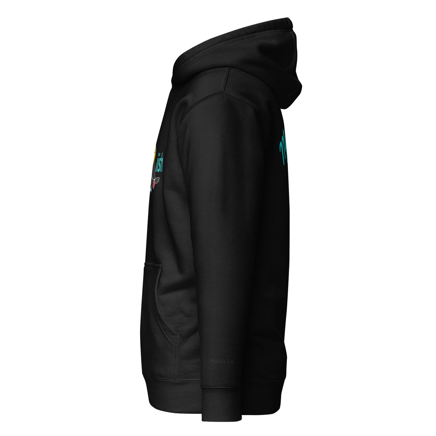 Myiish Toucan Hoodie (Aqua Letters)