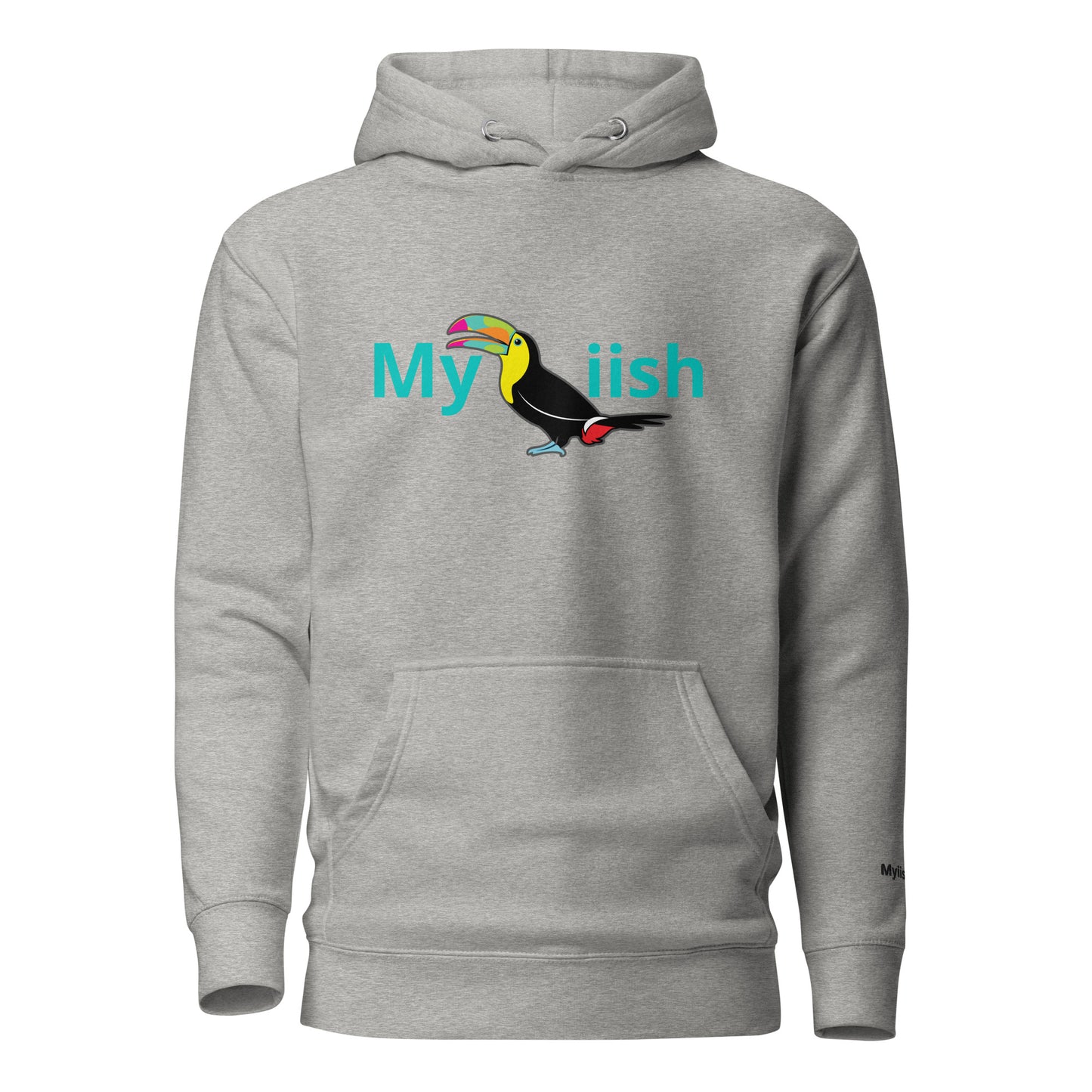 Myiish Toucan Hoodie (Aqua Letters)