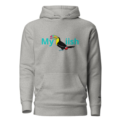 Myiish Toucan Hoodie (Aqua Letters)