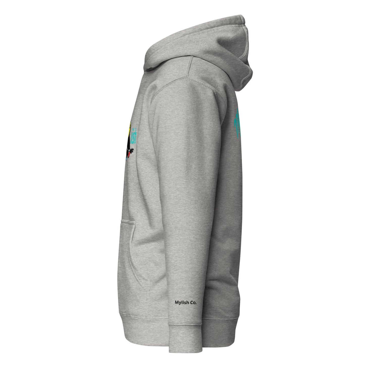 Myiish Toucan Hoodie (Aqua Letters)