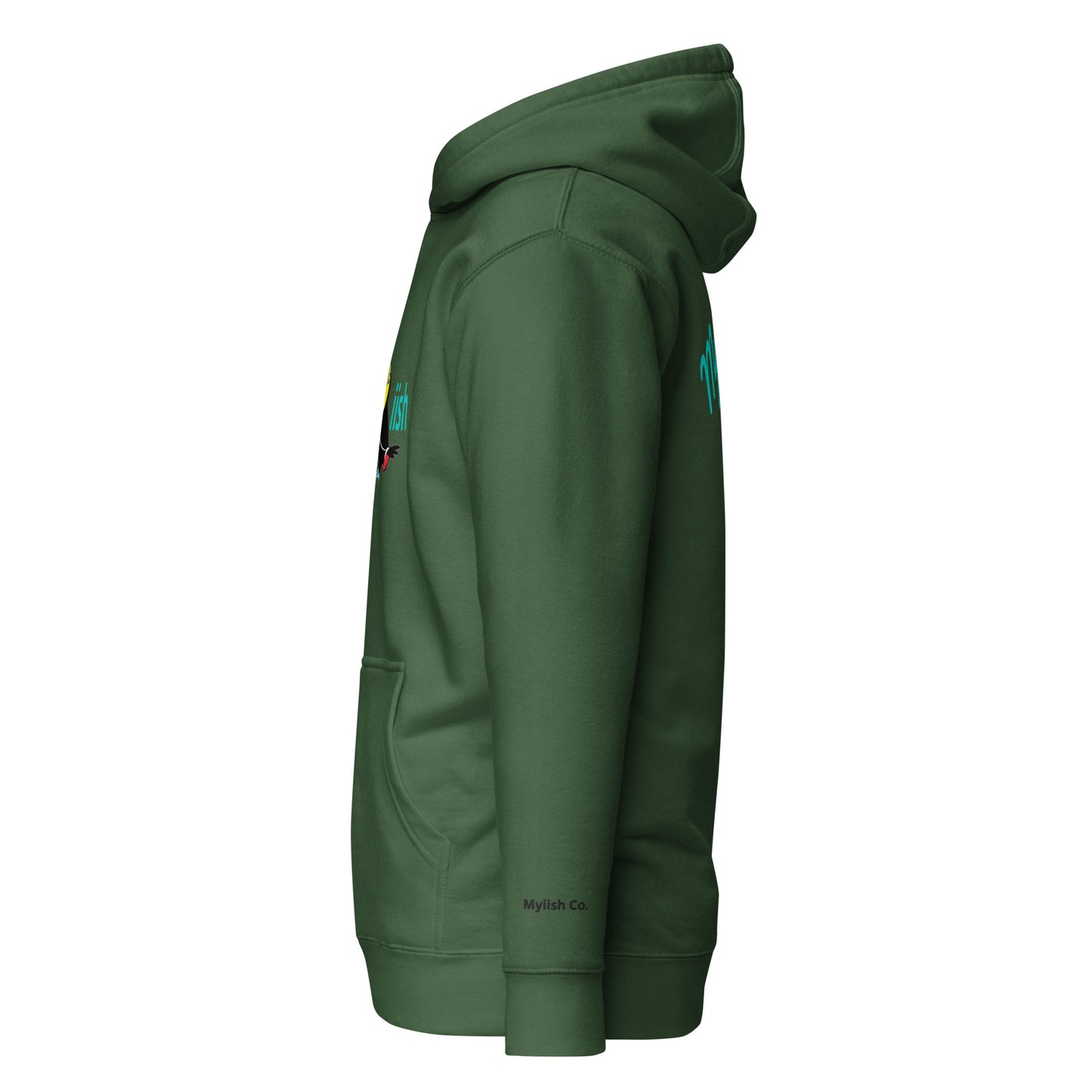 Myiish Toucan Hoodie (Aqua Letters)