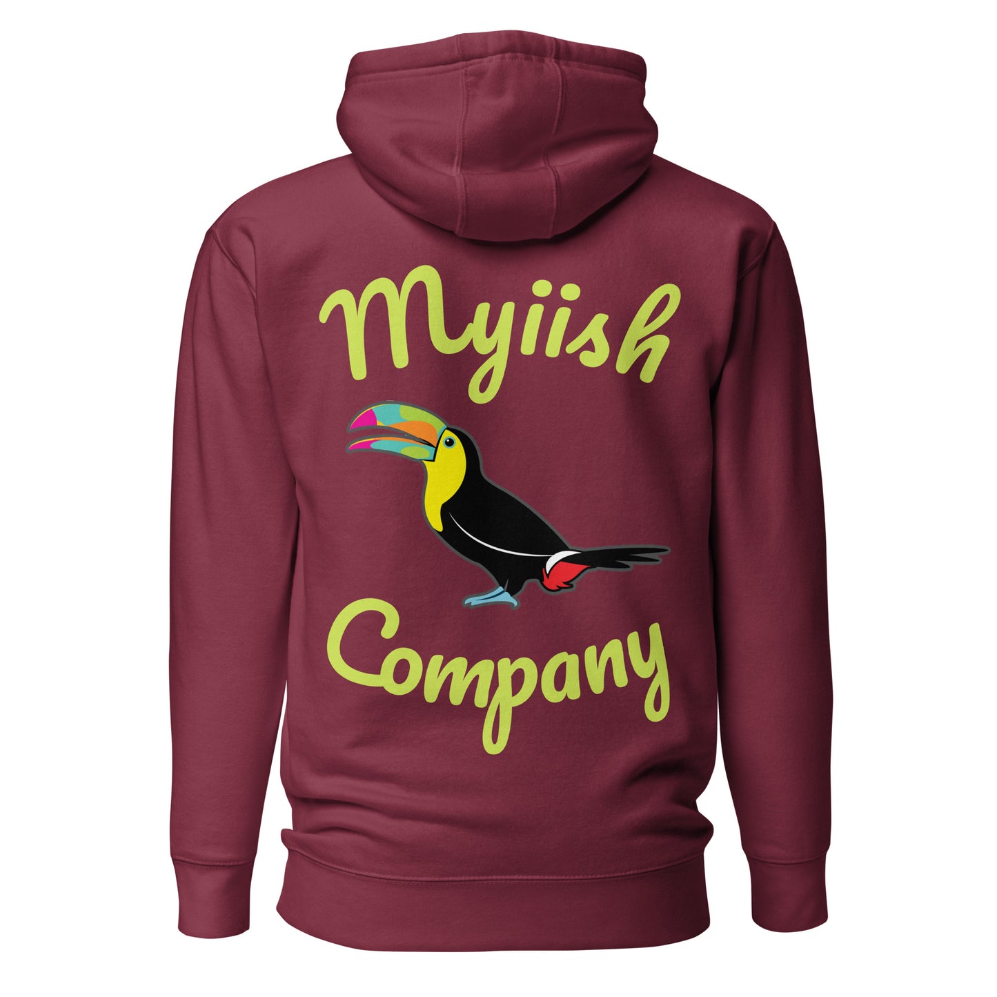 Myiish Company Hoodie (Neon Green Letters)