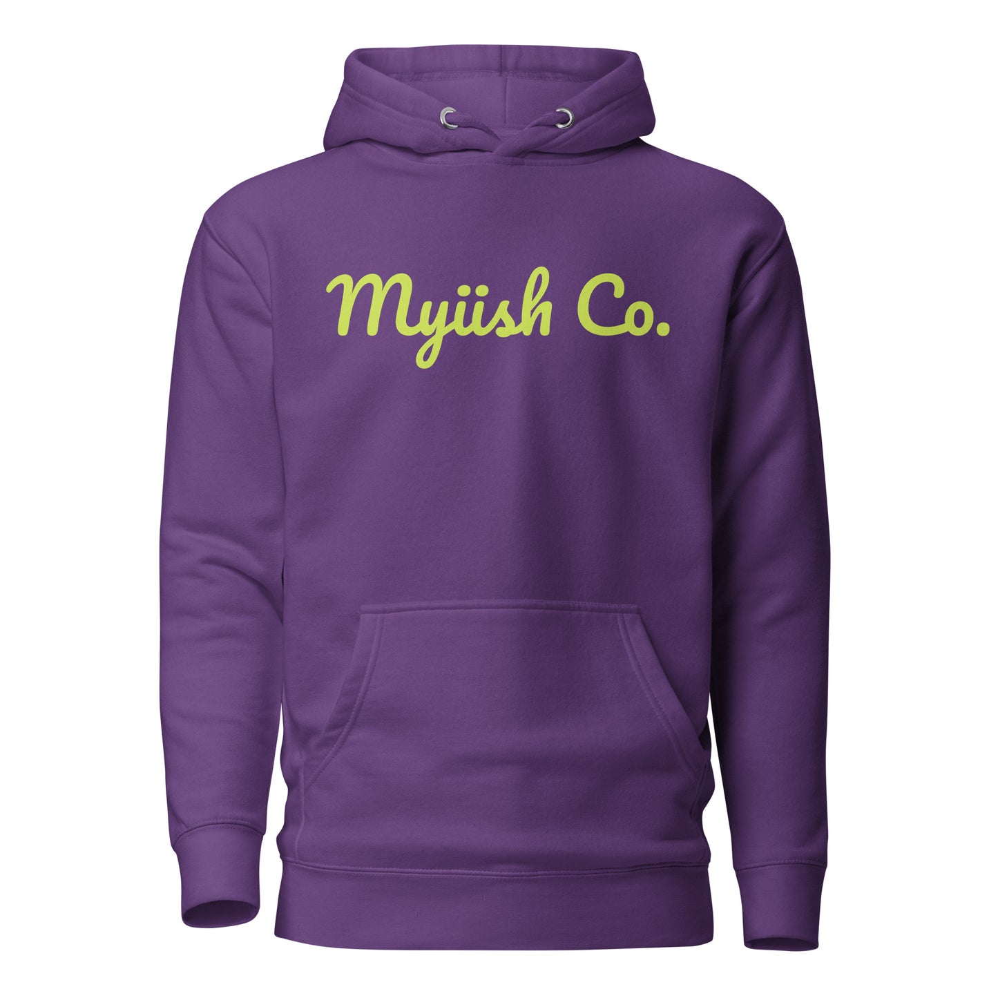 Myiish Company Hoodie (Neon Green Letters)