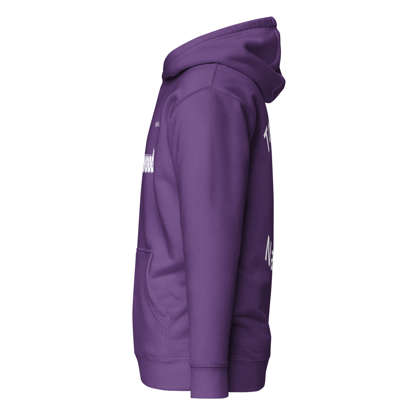 Myiish School Sports Fan Hoodie (purple w/white letters)