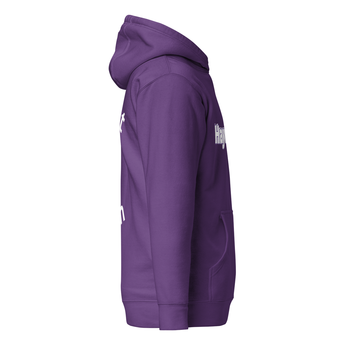 Myiish School Sports Fan Hoodie (purple w/white letters)