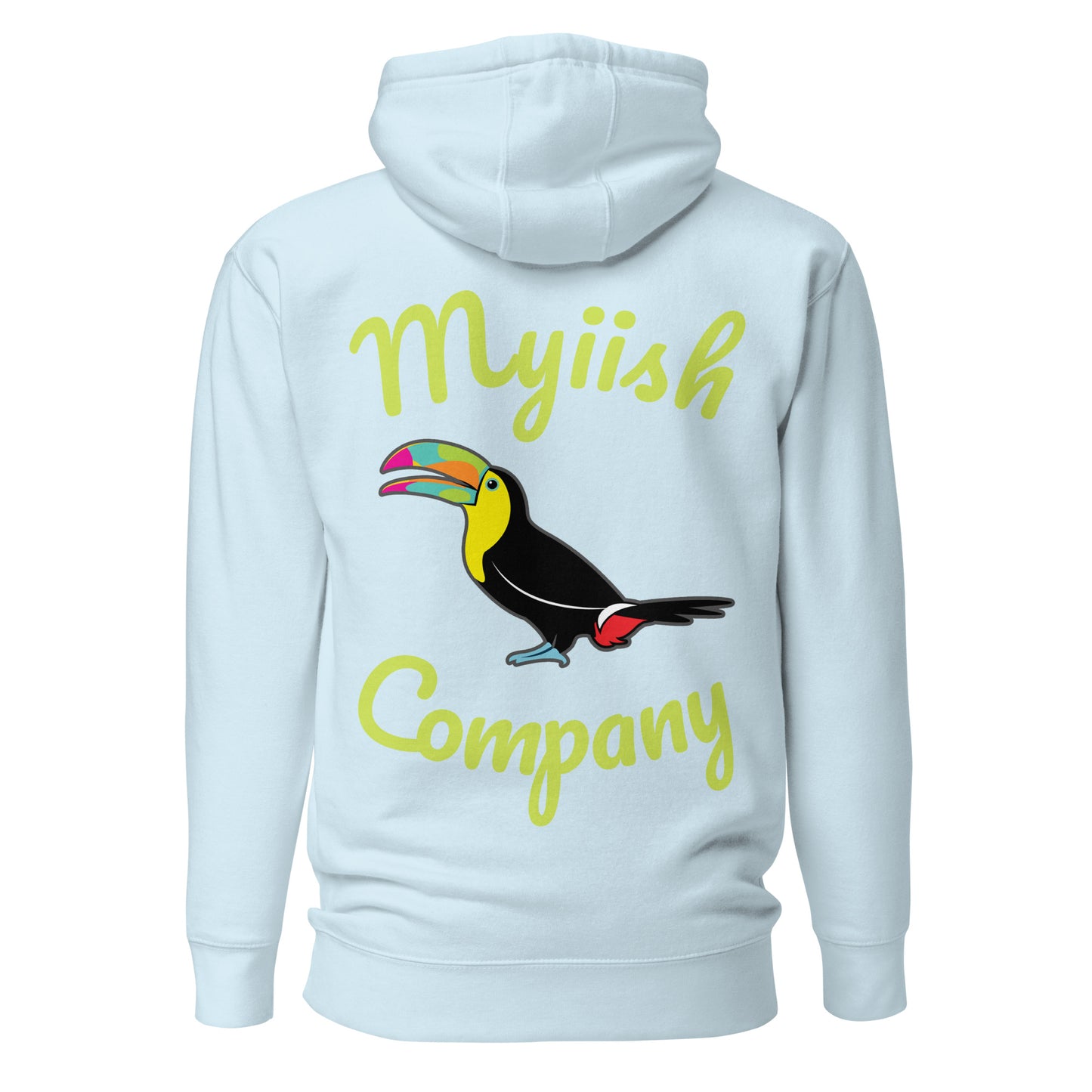 Myiish Company Hoodie (Neon Green Letters)