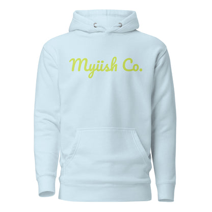 Myiish Company Hoodie (Neon Green Letters)