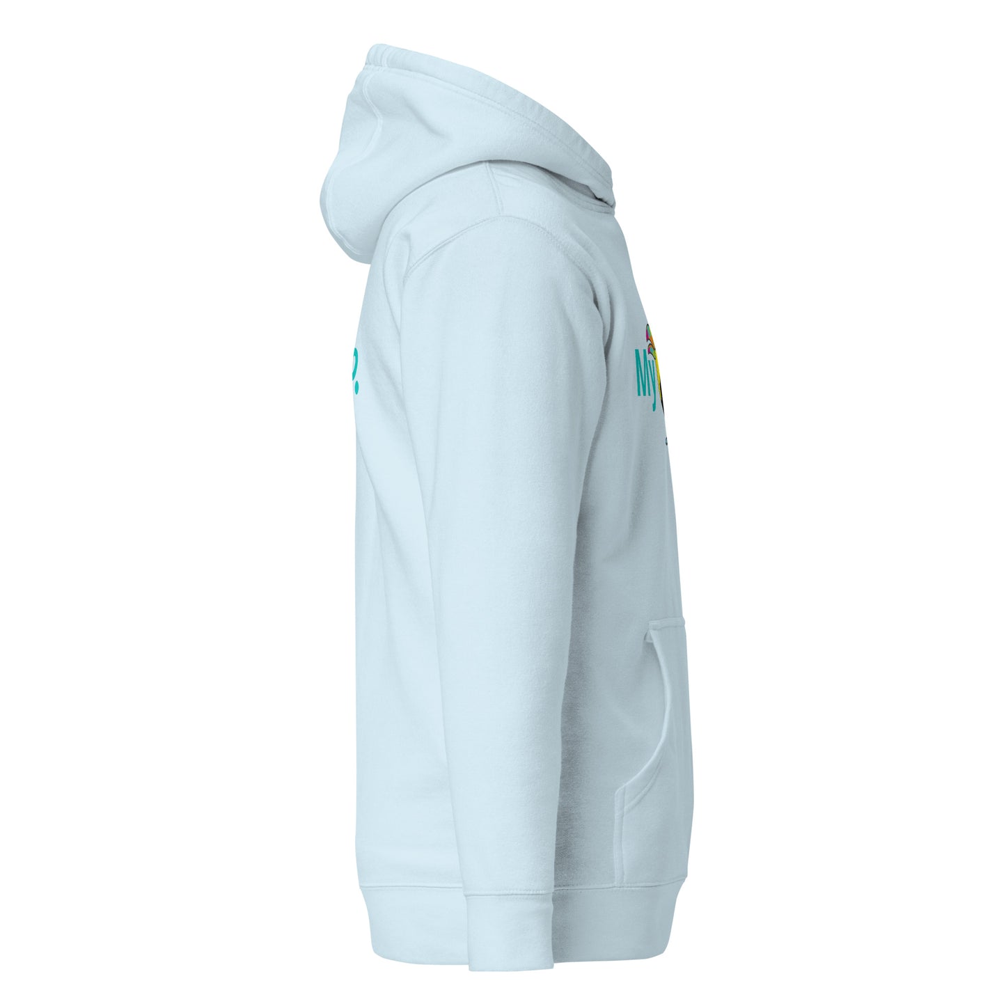 Myiish Toucan Hoodie (Aqua Letters)