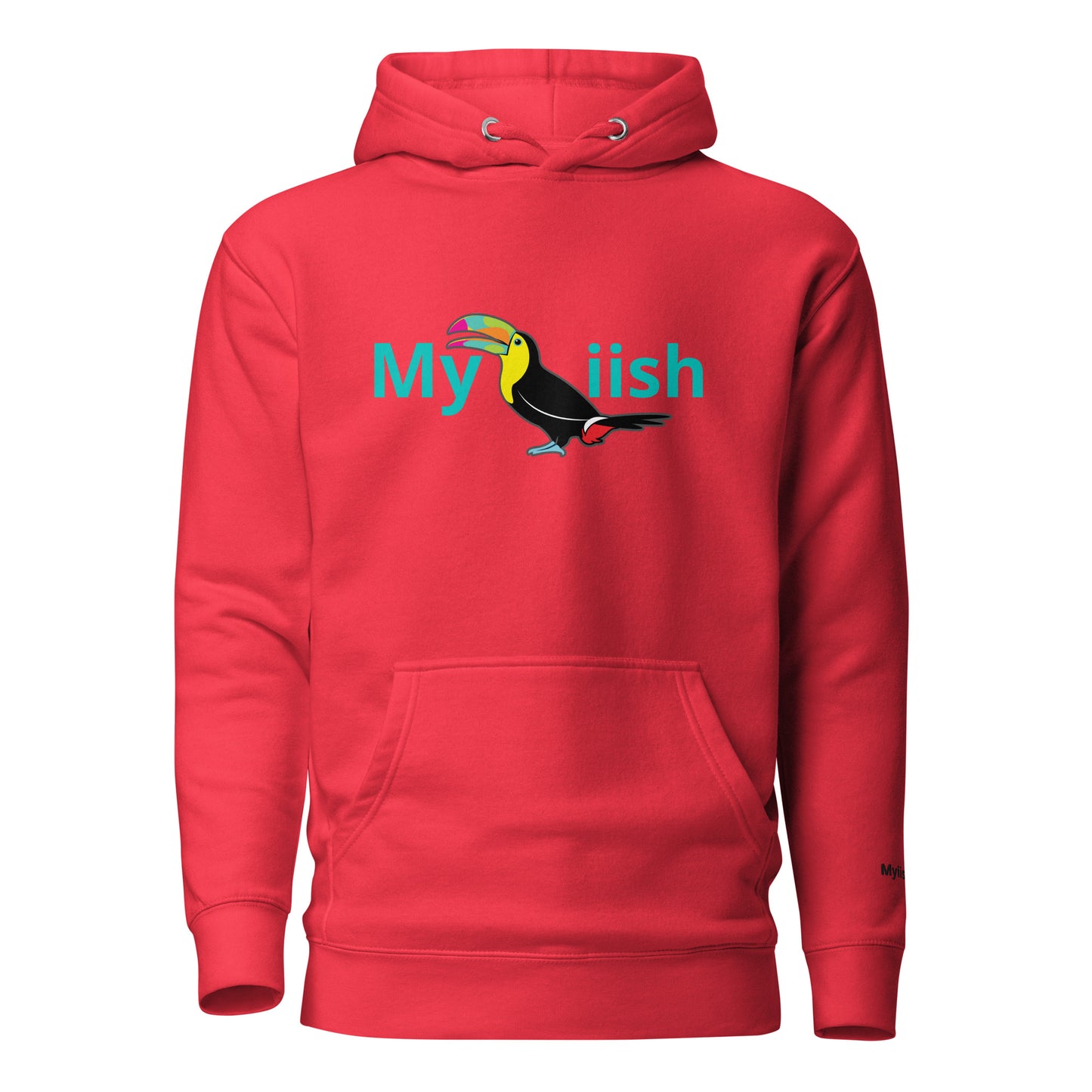 Myiish Toucan Hoodie (Aqua Letters)