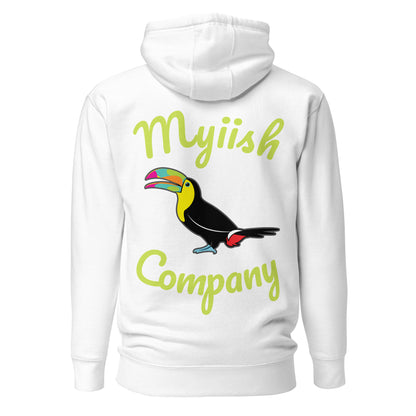 Myiish Company Hoodie (Neon Green Letters)