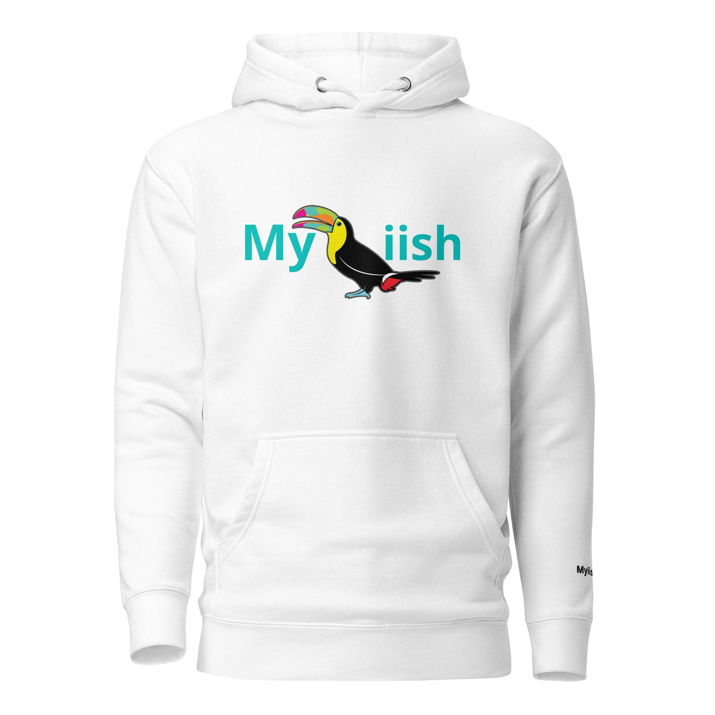 Myiish Toucan Hoodie (Aqua Letters)