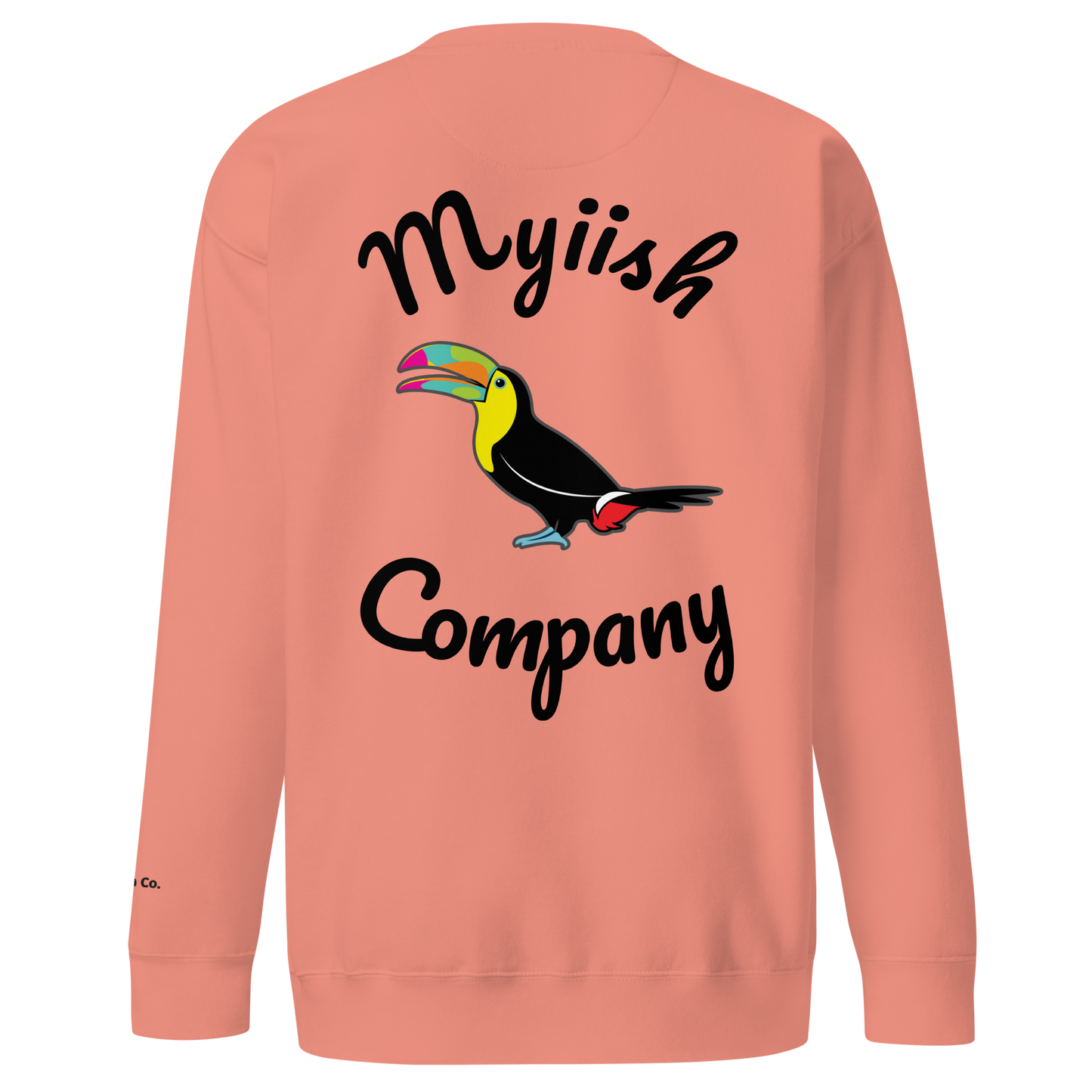 Myiish Sweatshirt (Rose w/Black letters)