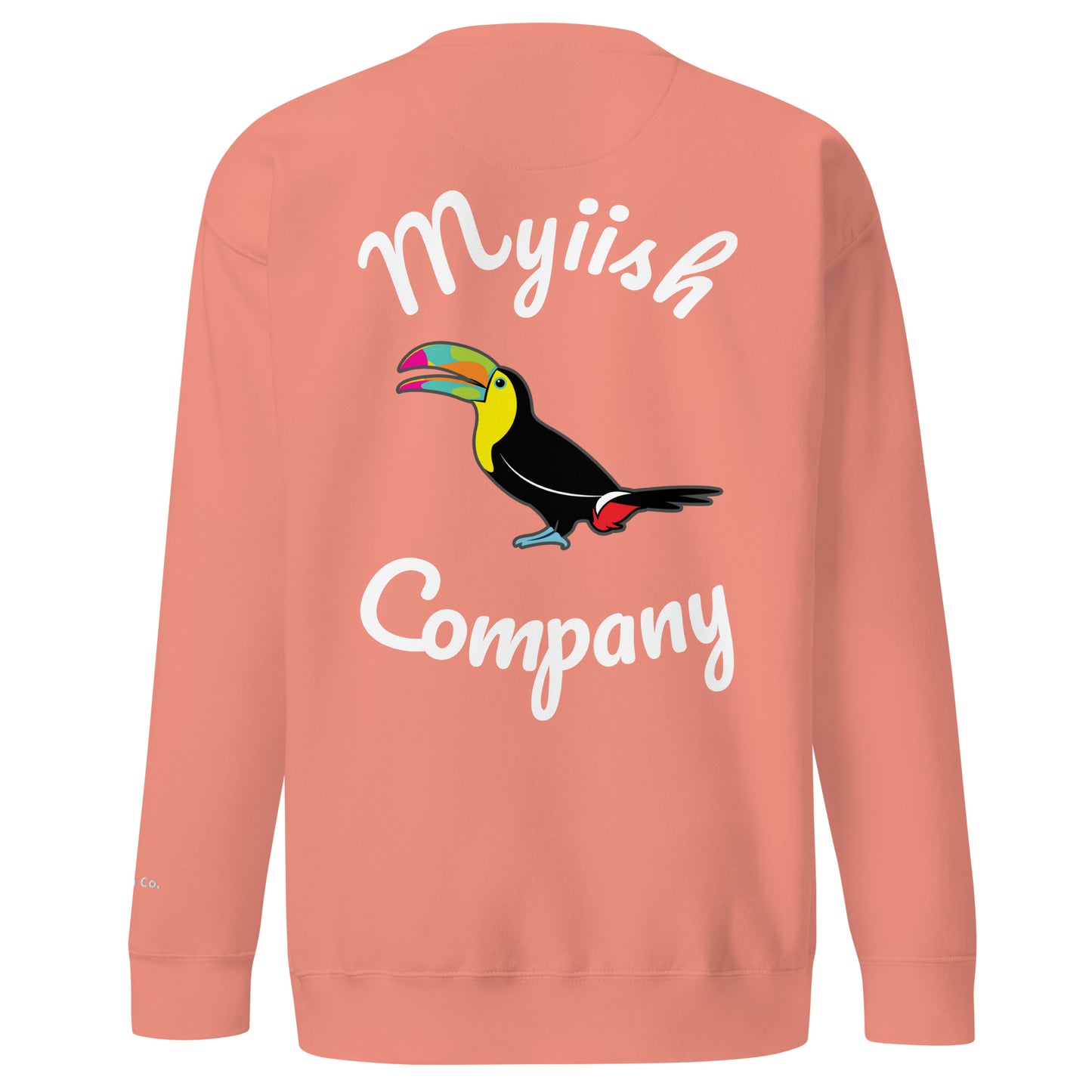 Myiish Sweatshirt (Rose w/White letters)