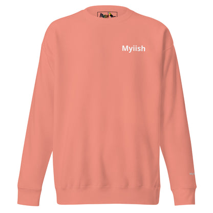 Myiish Sweatshirt (Rose w/White letters)