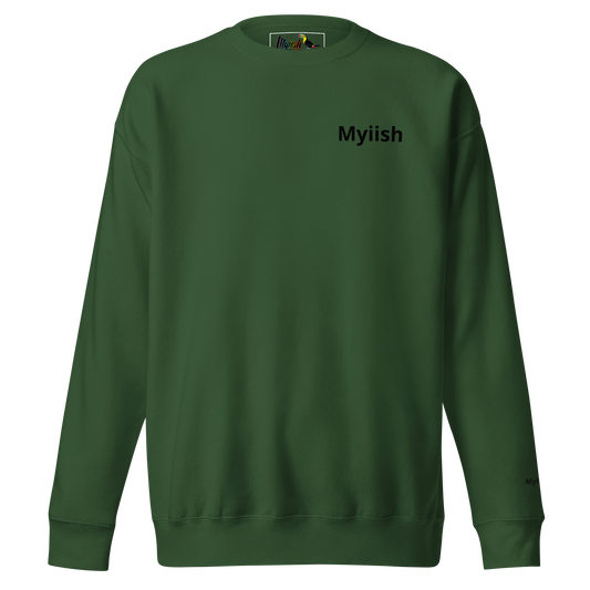 Myiish Sweatshirt (Kelly Green w/Black letters)