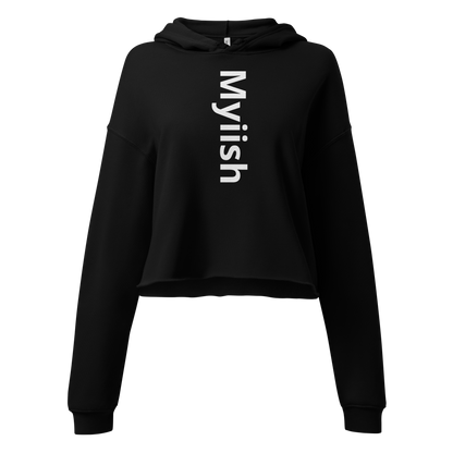 Women Myiish Logo Crop Hoodie